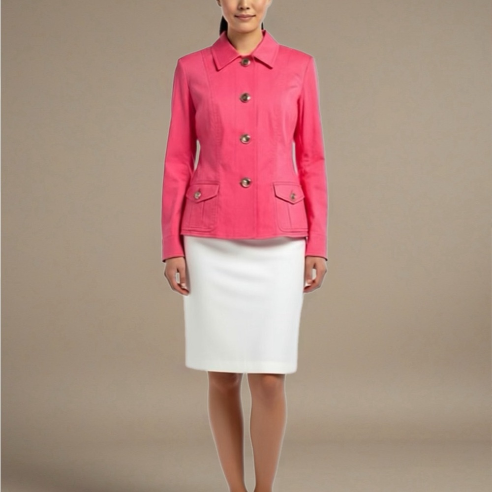 Jones New York Pink Utility Jacket